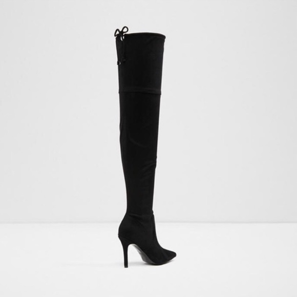 Blk Suede Aldo over the knee boots sz 7 - Picture 2 of 7